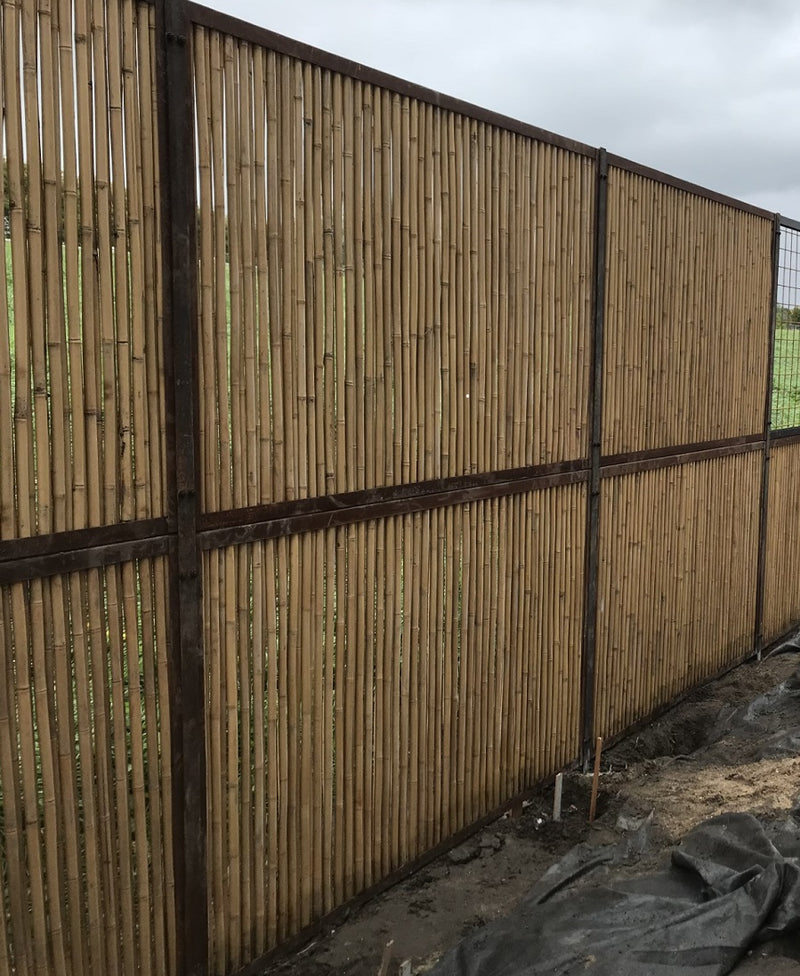 Bamboowall scherm corten frame 5