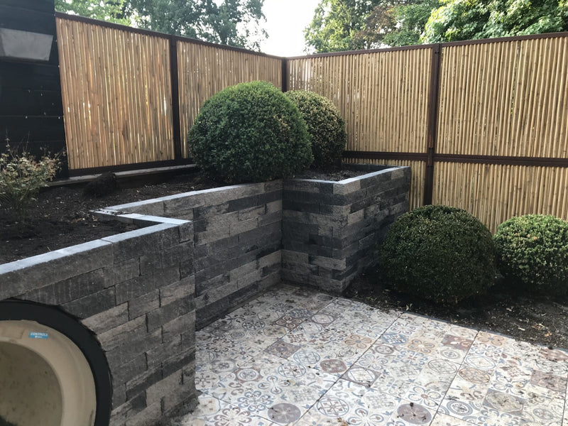 Maatwerk Bamboowall tuinschermen 