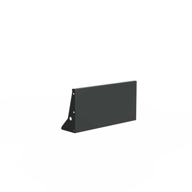 Stützwand - Gerade | 100 x 25 x 50 cm | Aluminium