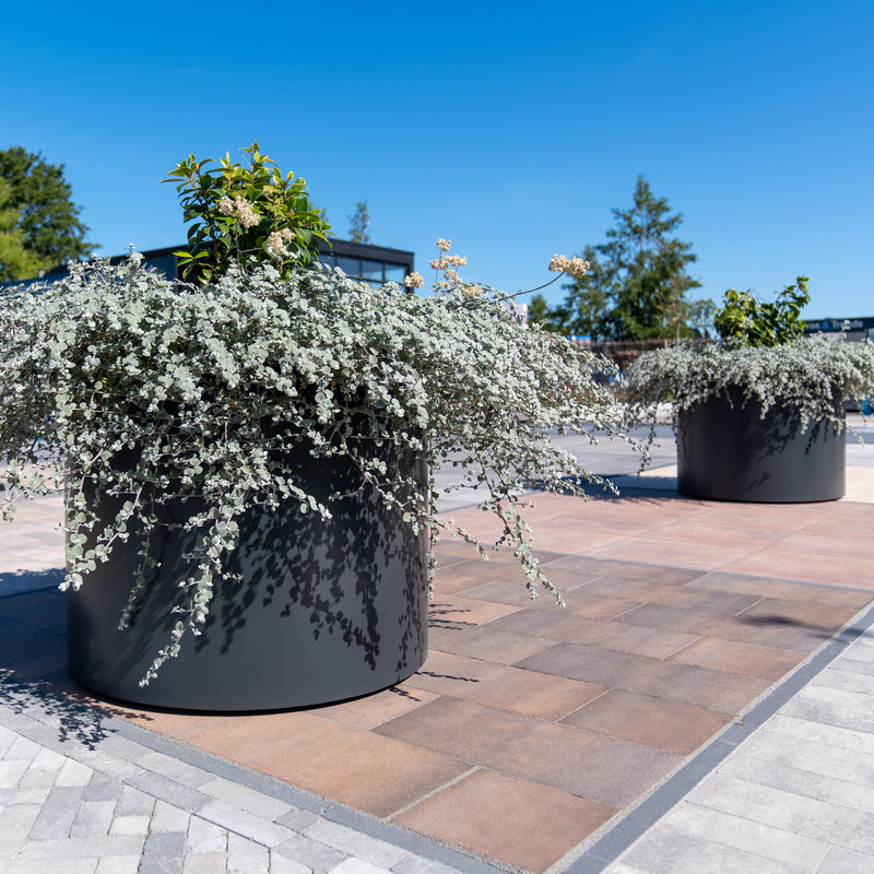 CIRCUM aluminium plantenbak rond ø150x40 cm met bodem