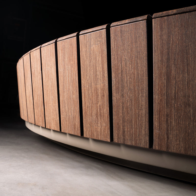 Bamboe zitting REVERT - recht | 1968 x 428 x 358 mm