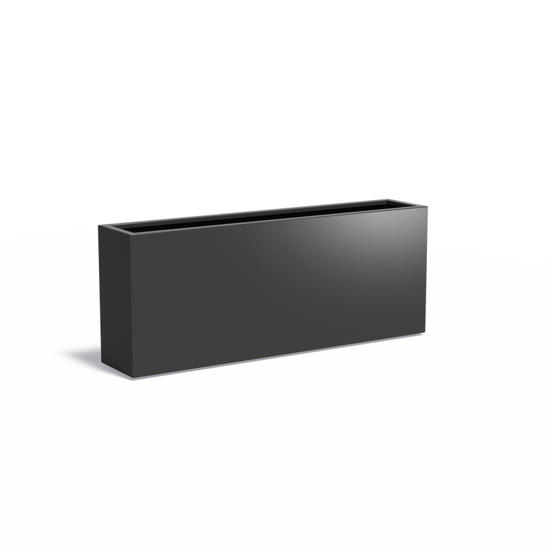 CARREZ aluminium plantenbak 200x40x80 cm met bodem