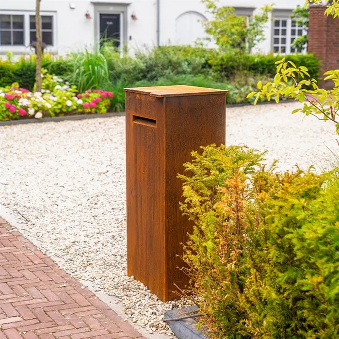 Cortenstaal pakketbrievenbus CASE 