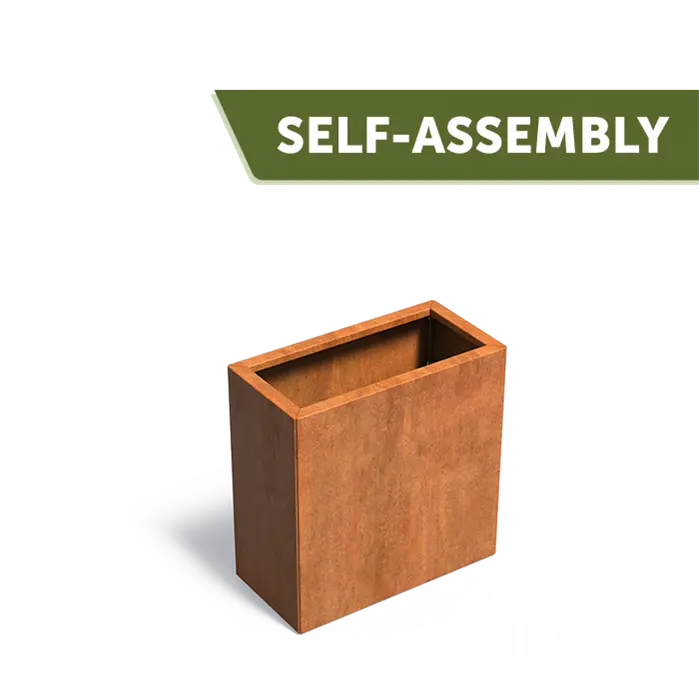 Cortenstahl Pflanzkübel Carrez CONNECT ohne Boden | 80 x 40 x 80 cm