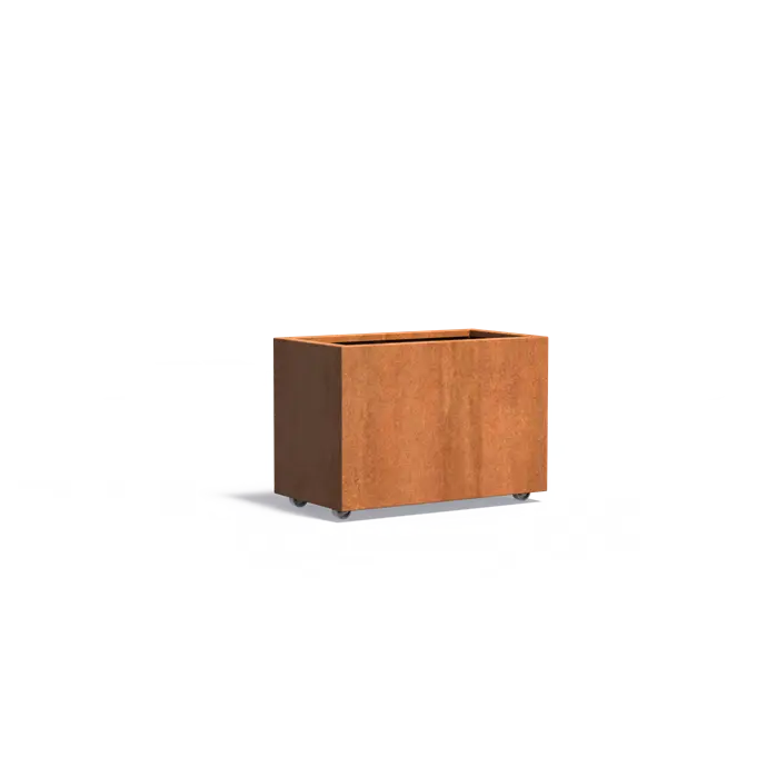 Carrez corten met wielen CAWL22.3