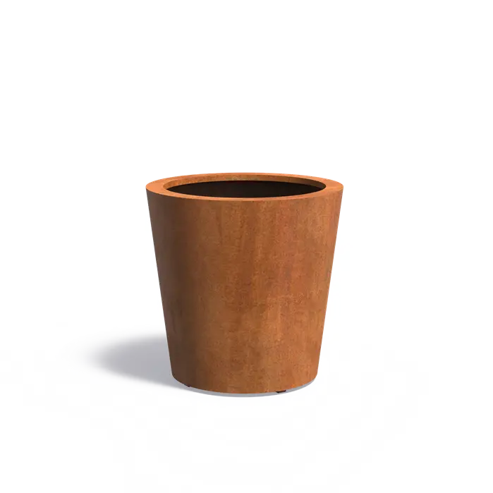 Conic planter corten CC6.1