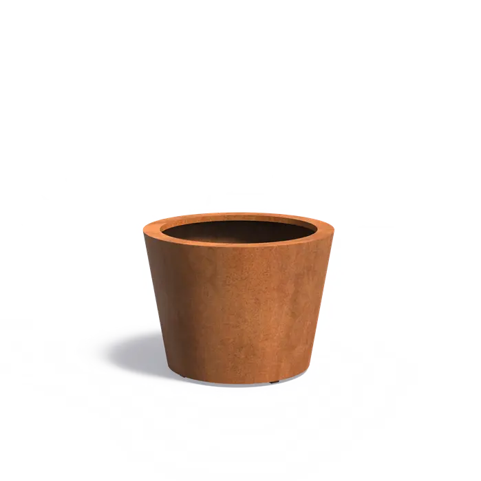 Conic planter corten CC6.2