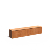 Cortenstaal sokkel met zitting CKW30