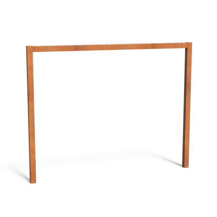 Cortenstaal U-vom pergola 3200x2500