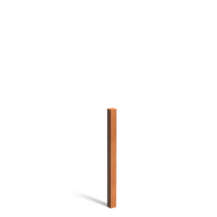 Cortenstaal tuinpaal 200cm