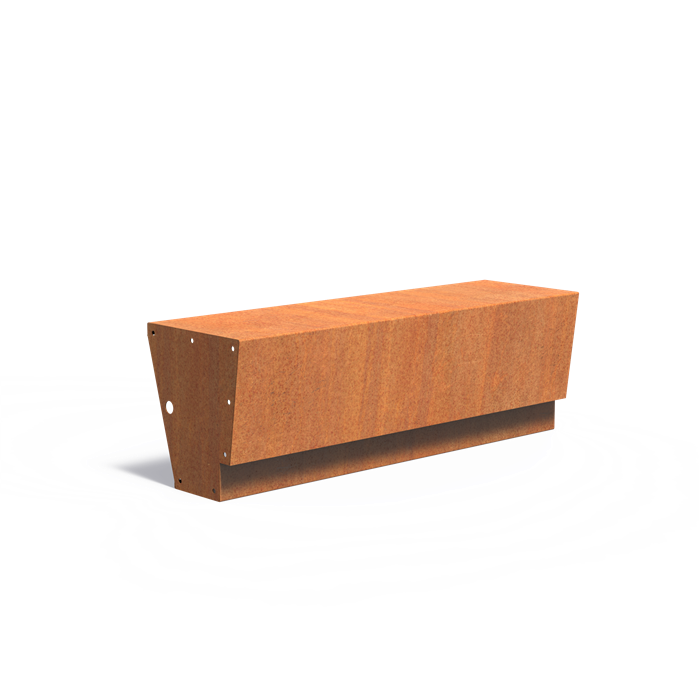 REVERT Cortenstahl Stützwand – Gerade | 150 × 45 × 50 cm