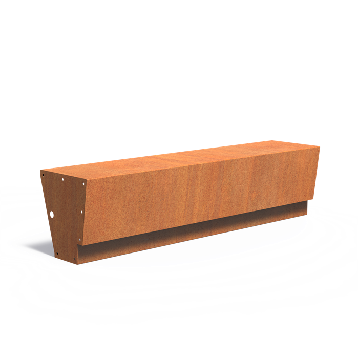 REVERT Cortenstahl Stützwand – Gerade | 200 × 45 × 50 cm