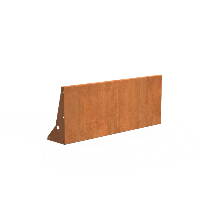 Cortenstaal keerwand - recht | 150 x 30 x 60 cm
