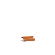 cortenstaal trap - 2 treden - CST2.1