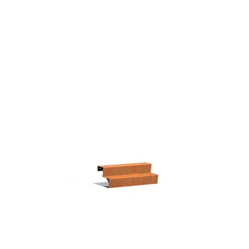 cortenstaal trap - 2 treden - CST2.1