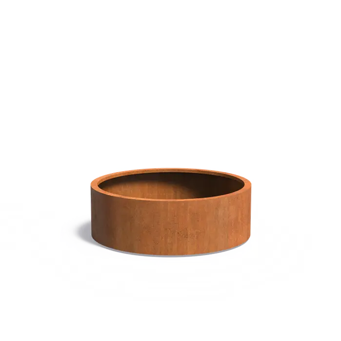 Corten plantenbak rond CT4.3