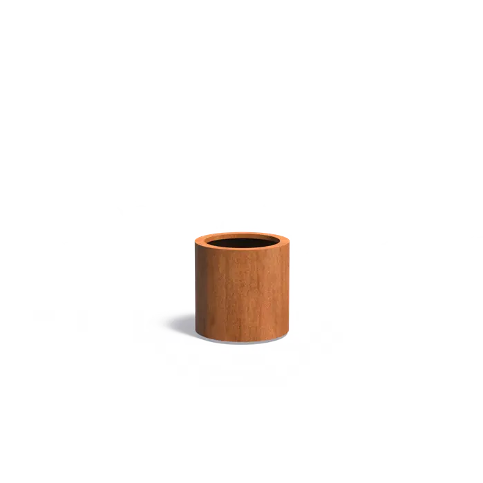 Corten plantenbak rond CT9