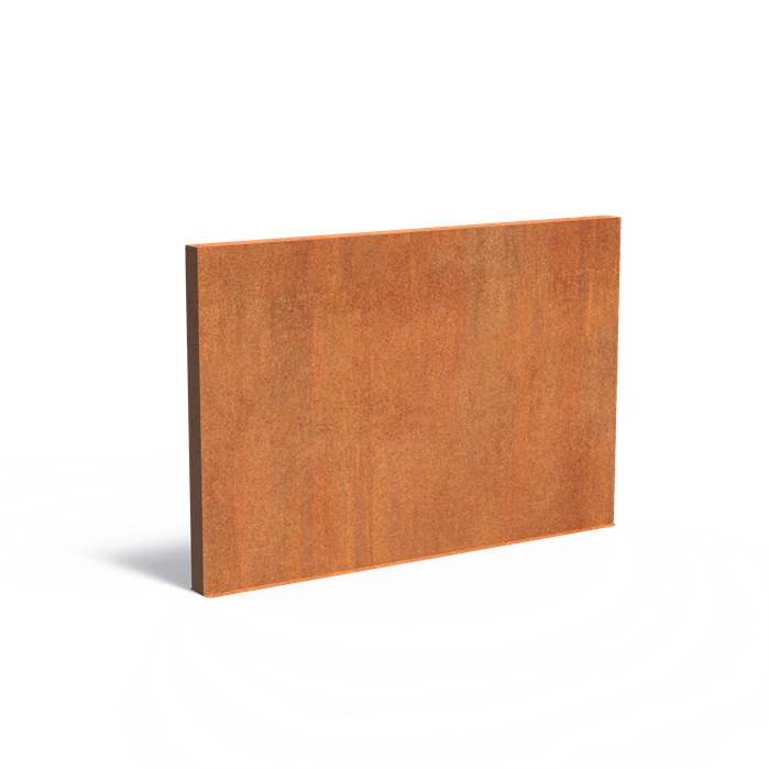 Cortenstahl Gartenmauer | 300 x 15 x 200 cm