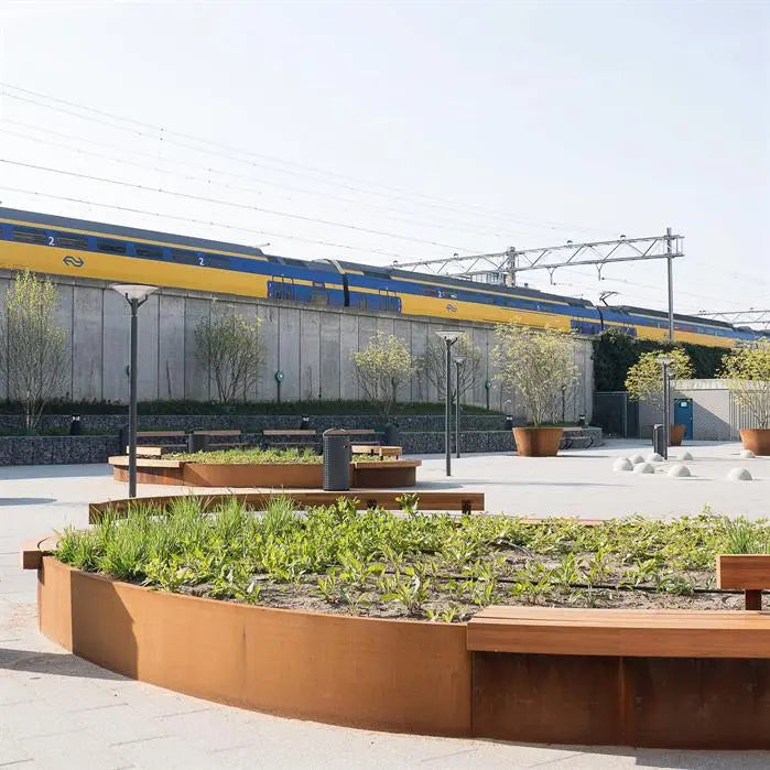 corten keerwand 40 cm hoog