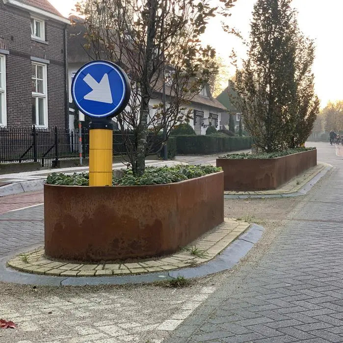 corten keerwand plantenbak 