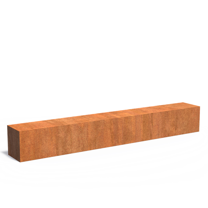 Cortenstaal sokkel | 300 x 40 x 40 cm