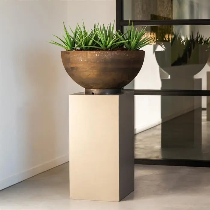 Corten plantenbak Bocca Bop sokkel