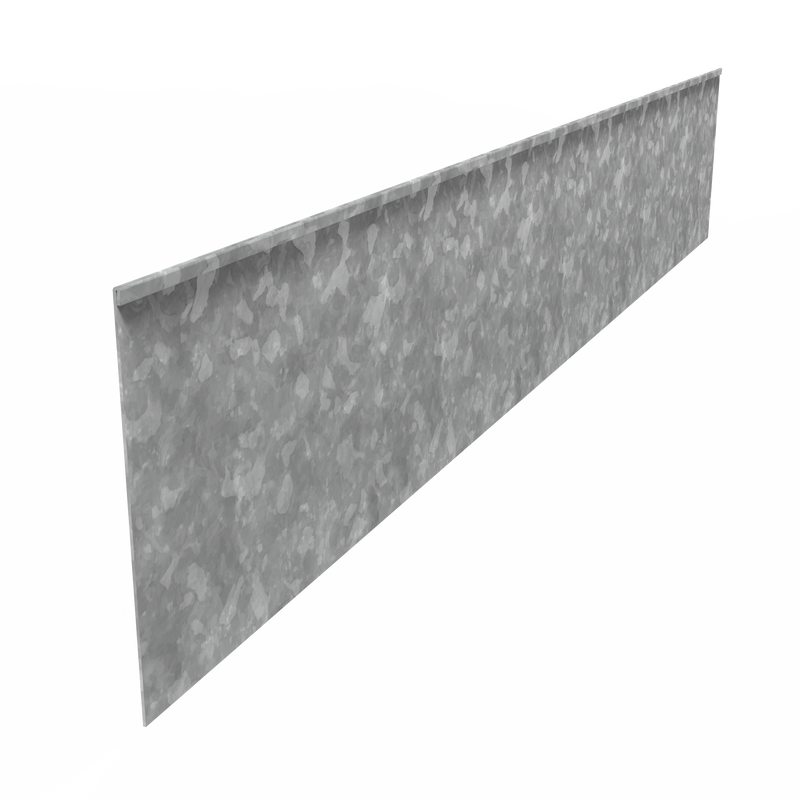 Kantenabschluss gerade | 70mm hoch | Verzinkt | 2mm