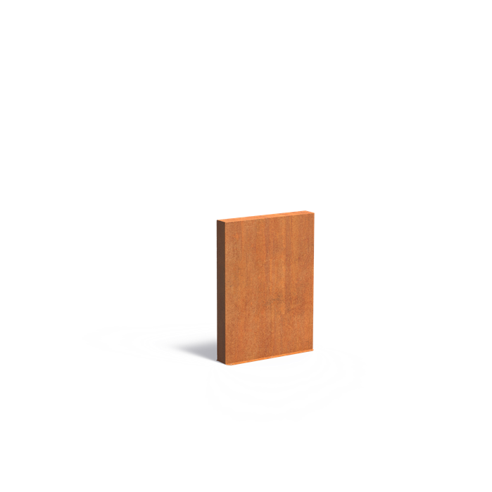 Cortenstaal tuinmuur | 100 x 15 x 135 cm
