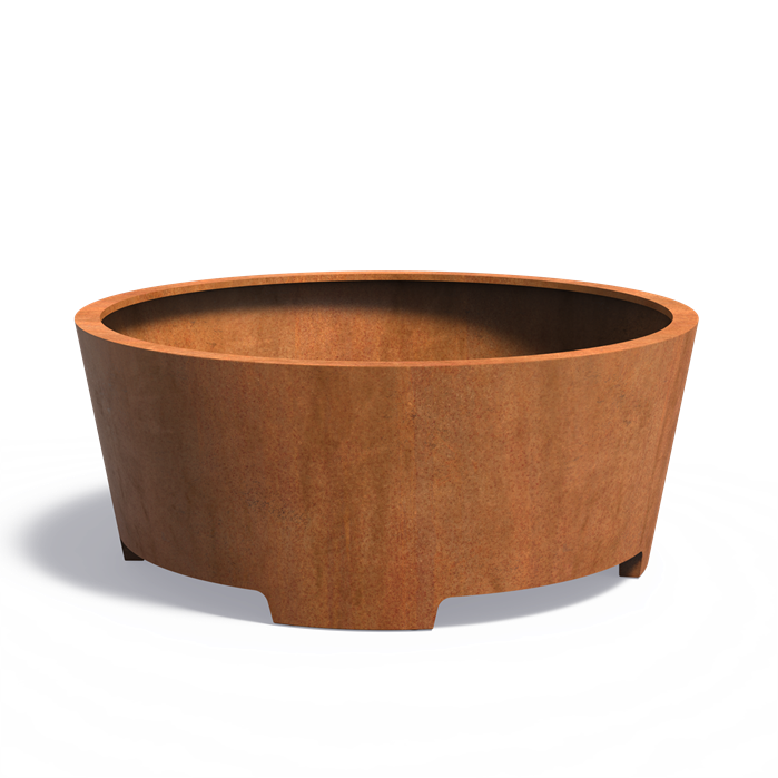 Aluminium Pflanzkübel CONIC mit Füßen| ø 200 x 80 cm