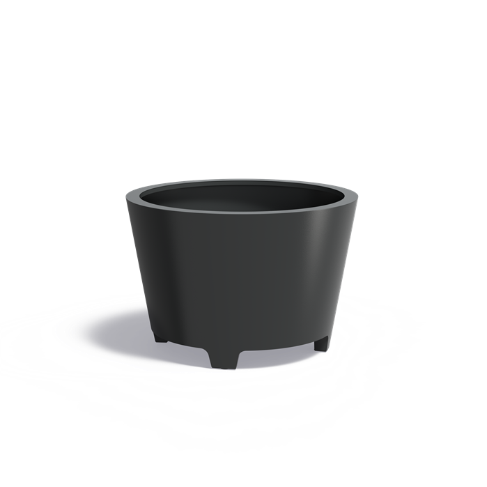 Aluminium Pflanzkübel CONIC mit Füßen | ø 120 x 80 cm