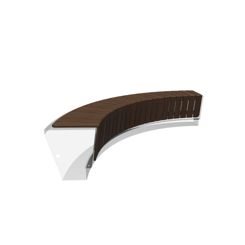 Bamboe zitting REVERT binnenbocht 258,7 x 83 x 35,8 cm