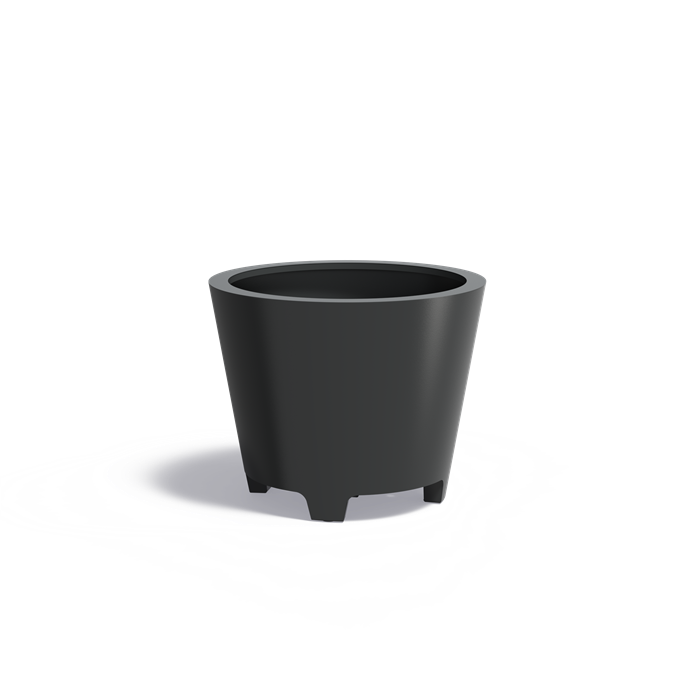 CONIC conische aluminium plantenbak ø100x80 cm met poten