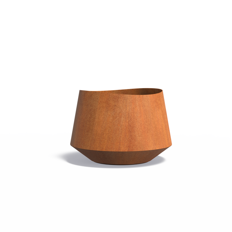 VELIS ronde cortenstaal plantenbak 100x70