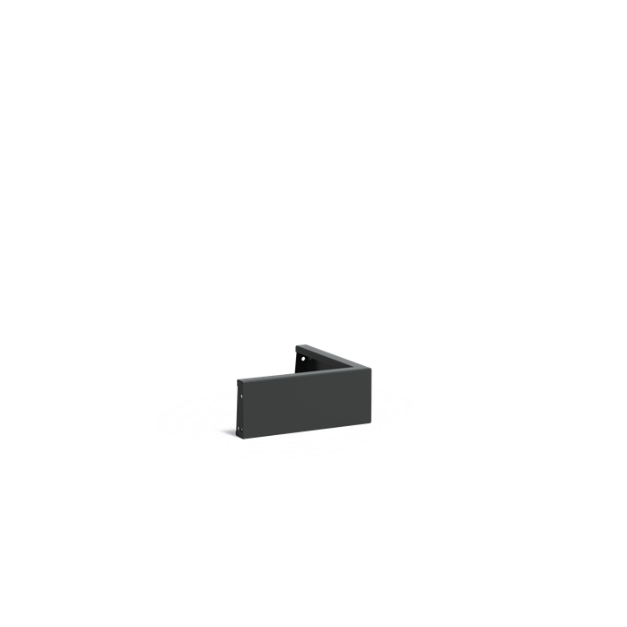 Stützwand - Außenecke | 50 x 50 x 20 cm | Aluminium