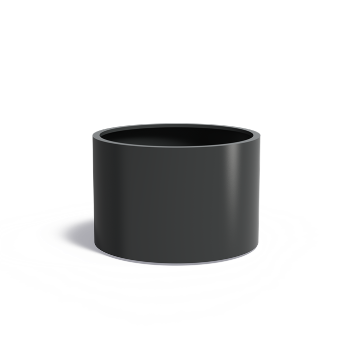 CIRCUM ronde aluminium plantenbak ø120x80 cm met bodem