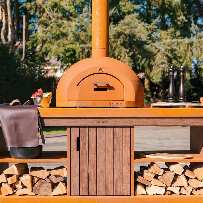 Forno workstation met Dome pizzaoven