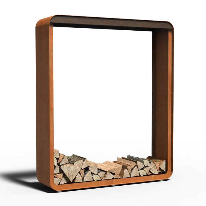 Cortenstaal houtopslag SERRA FSWS1.2