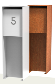 Aluminium brievenbus FLYN2