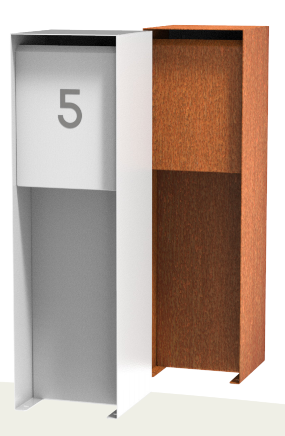 Aluminium brievenbus FLYN2
