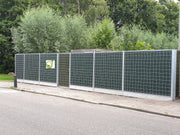 Geluidsscherm en deur Plastisol groen 
