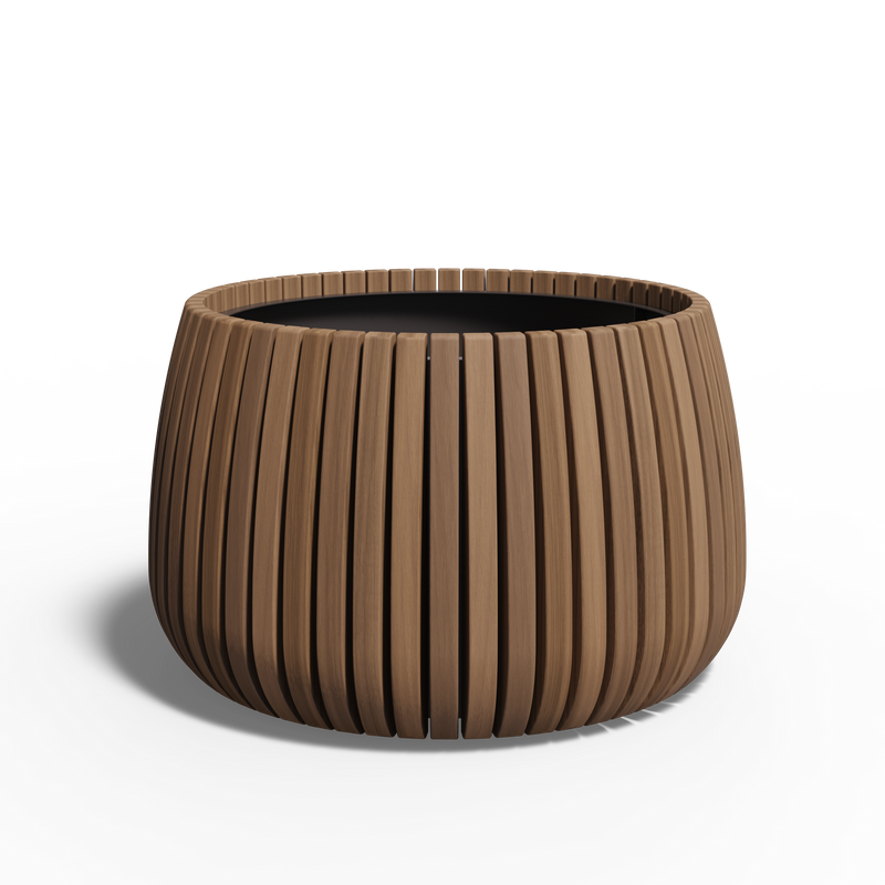 MORI ronde Kebony plantenbak ø98x60 cm