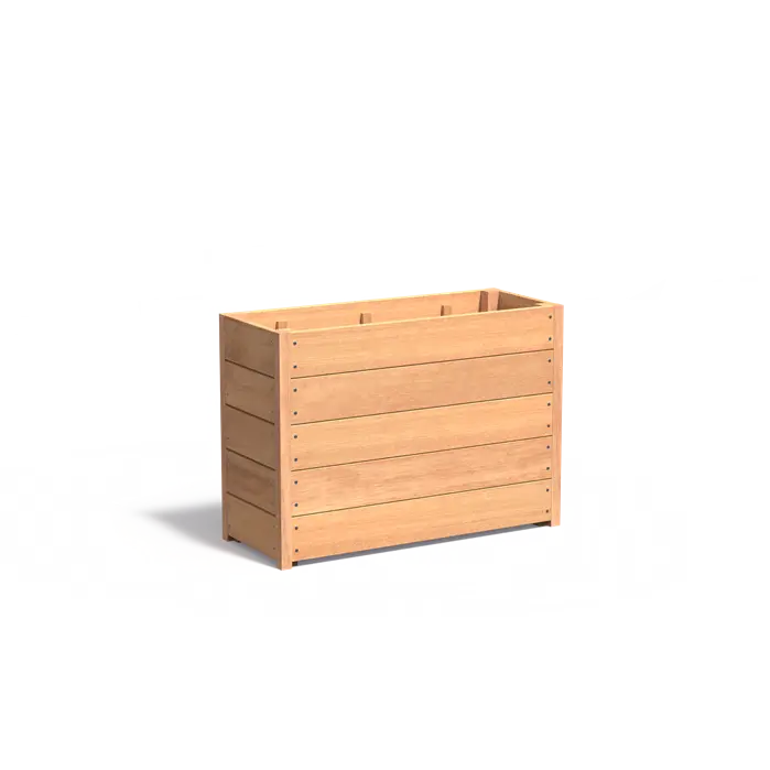 Hardhouten plantenbak CARREZ HS24.3