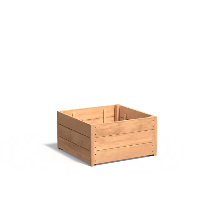 Hardhouten plantenbak Carrez HS6.1