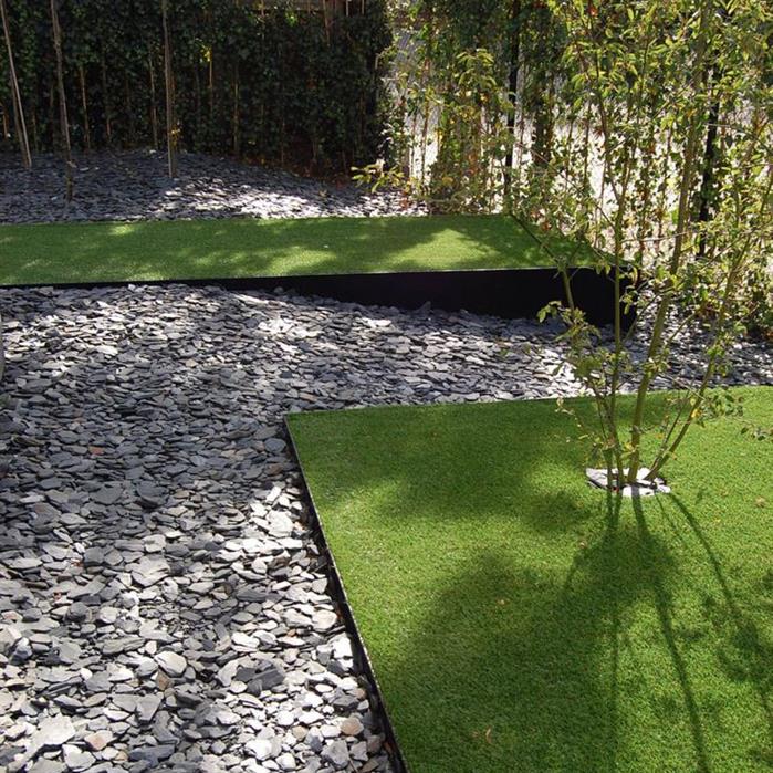 Rasenkante aus Cortenstahl Innenecke gepresster Oberrand | 300 × 2 × 290 mm