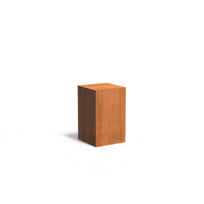 Cortenstaal sokkel | 50 x 50 x 80 cm