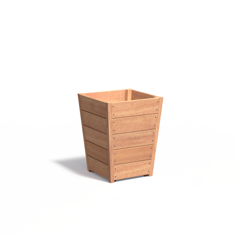 TAP vierkante hardhout plantenbak 55x55x71.2 cm