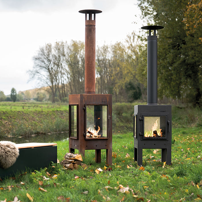 Gartenkamin DIGNA Stahl beschichtet 50×50×110 cm