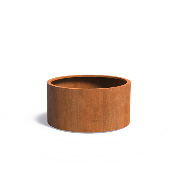 CIRCUM ronde cortenstaal plantenbak 120x60