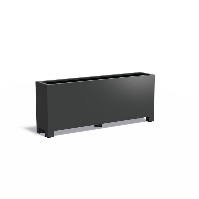 CARREZ aluminium plantenbak 200x40x80 cm met poten