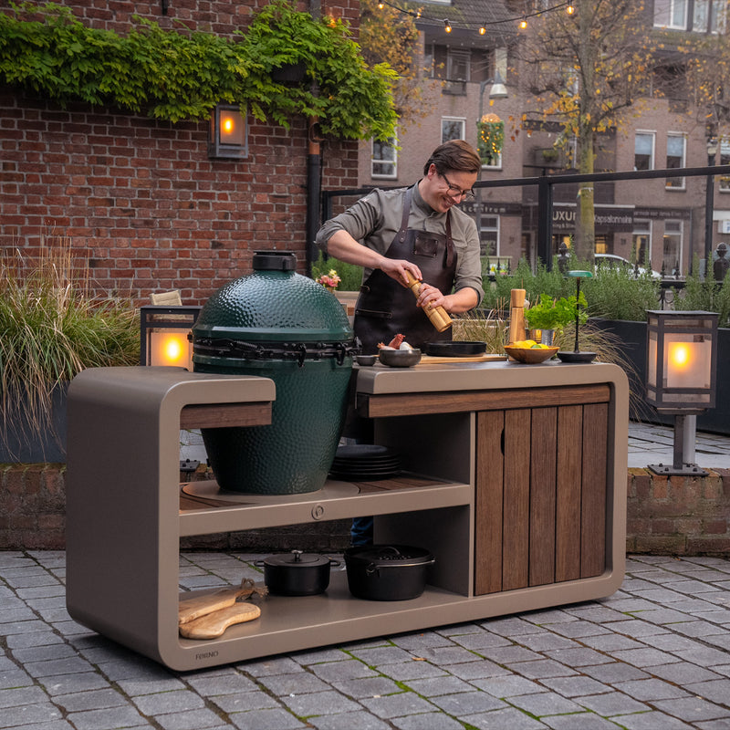 STATION Kamado 150 x 75 x 93 cm - cortenstaal